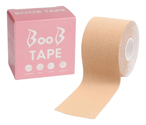 Cinta Levanta Busto  Adhesiva Invisible Boob Tape 5 Mts 