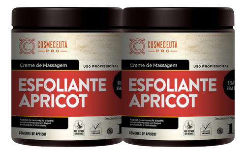 Esfoliante Apricot Remove Células Mortas Cosmeceuta - 2 Unid