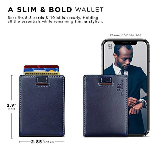 Cartera De Bolsillo Delgada Plegable Con Bloqueo Rfid De Ser