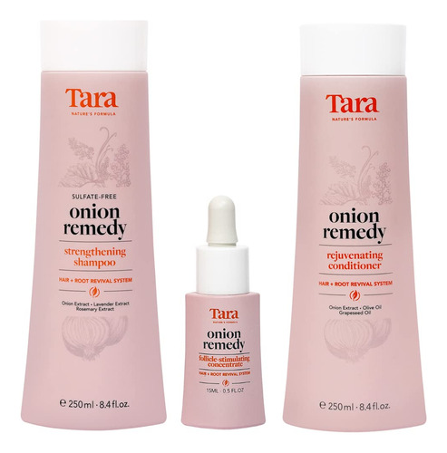 Tara Nature's Formula Cebolla Remedy Hair & Root Revival Sy.