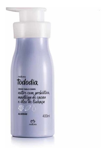 Crema Corporal Hidratante Natura Tododia Algodón 400ml  