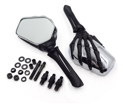 Espejos Retrovisores De Calavera Para Honda Cbr600rr