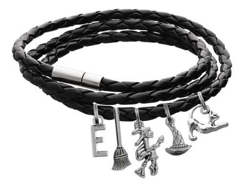 Pulsera Bruja Brujería Brazalete Dije Sombrero Escoba Letra