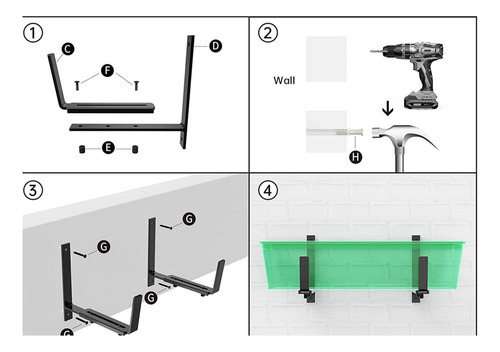 Ml Soportes Ajustables For Jardineras Soportes For