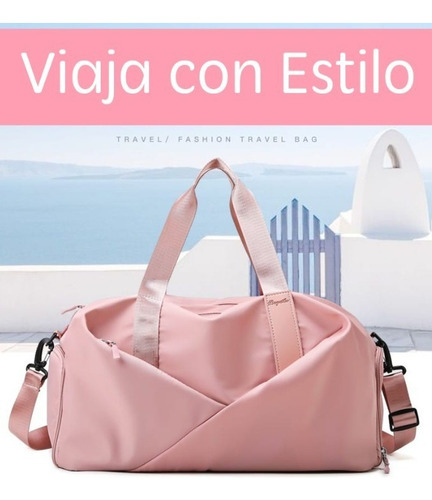Maleta Deportiva Viaje Mochila Bolsa Casual Gym Cruzada Xsh Color Negro Impermeable