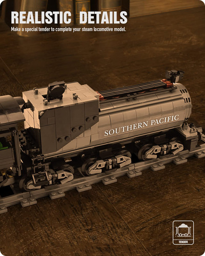 Kit De Construção Nifeliz Cn5700 Steam Train Com 1136 Peças