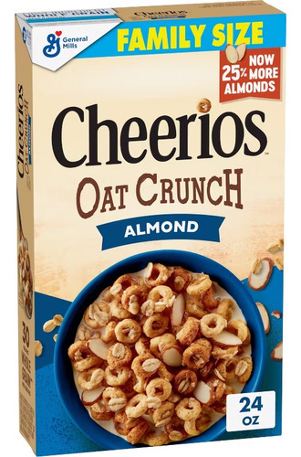 Cereal Cheerios Oat Crunch Almond Family Size Usa