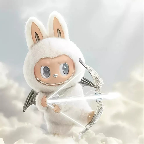 Mochila Colecionável Juguete Labubu Angel Monster Zimomo