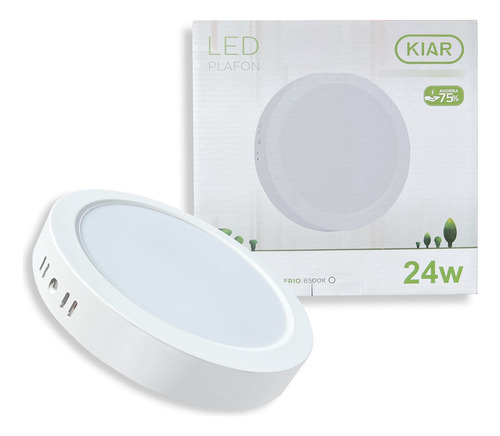 Plafón Led Redondo 24w Blanco Frio X 5 Unidades Blanco