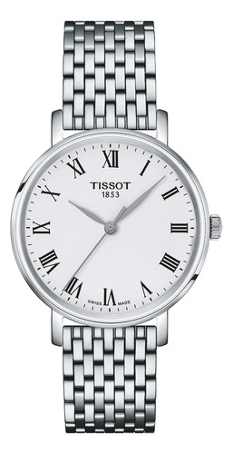 Reloj Mujer Tissot T143.210.11.033.00 Everytime Color De La Correa Plateado Color Del Bisel Plateado Color Del Fondo Blanco