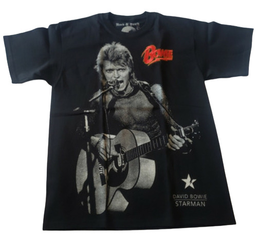 Playera De Rock David Bowie Bordada Estampada 