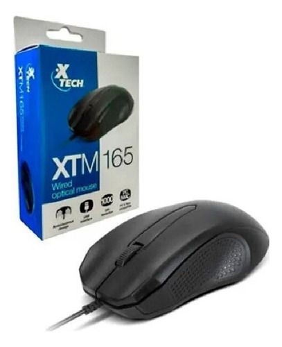 Xtech - Optical Mouse - Usb - Wired - 1000 Dpi - (xtm-165)