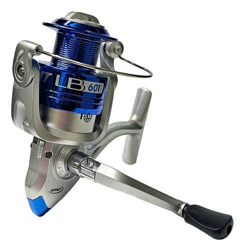 Reel Spinit Lb 601 Pesca Spinning Pejerrey Variada Rio Color Gris/azul Lado De La Manija Derecho/izquierdo