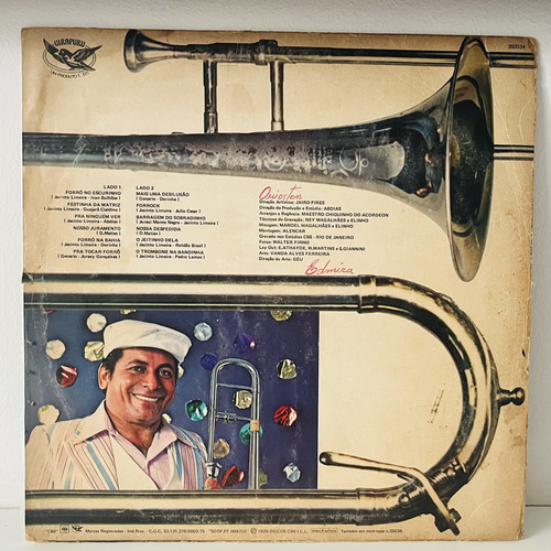 Lp Jacinto Limeira Forró No Escurinho Cantor Trombonista (Usado)