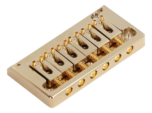 Kit De Ponte De Guitarra Elétrica De 6 Cordas Em Latão Throu