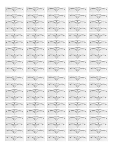 Plantilla Adhesiva Para Cejas, 100 Unidades, Plantillas De R