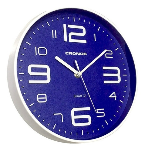 Imagen 1 de 9 de Reloj Pared Cronos Centenario 25cm Quartz Silencioso Moderno