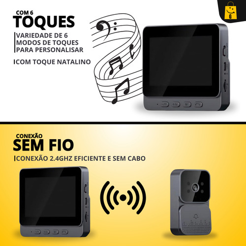Vídeoporteiro Residencial Módulo Interno E Externo Ivr 1070u