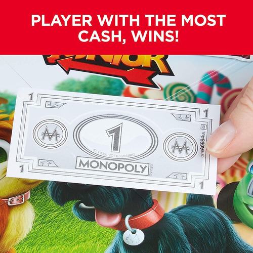 Juego De Mesa Junior De Hasbro Monopoly, Edad De 5 Años Y Má