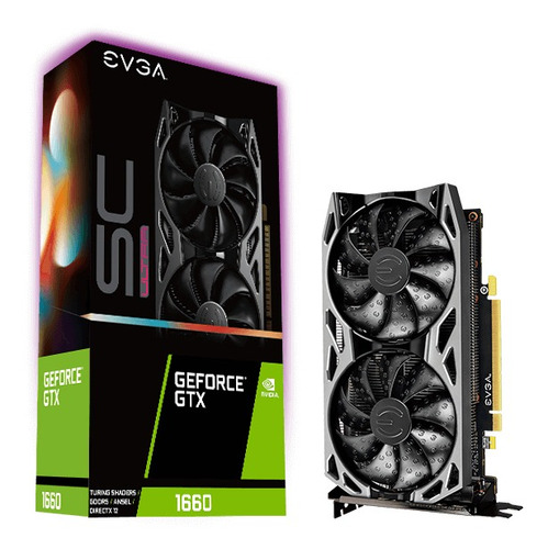 Imagen 4 de 4 de Tarjeta de video Nvidia Evga SC Gaming GeForce GTX 16 Series GTX 1660 06G-P4-1067-KR 6GB