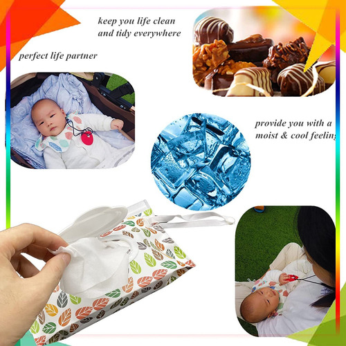 Juego De Bolsas Portátiles Para Toallitas Húmedas, Paquete D