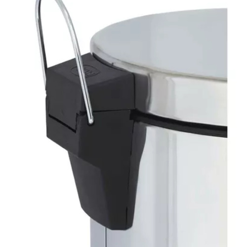 Lixeira Inox Agata 5 Litros C/ Pedal Mor