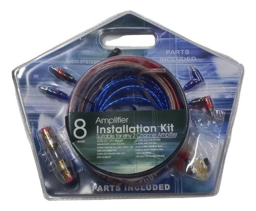 Kit De Cables 8 Gauge Portafusible Rca Potencia Woofer