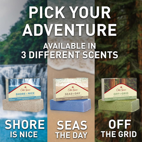 Jabón En Barra Old Spice Para Hombre, Seas The Day Eucalyptu