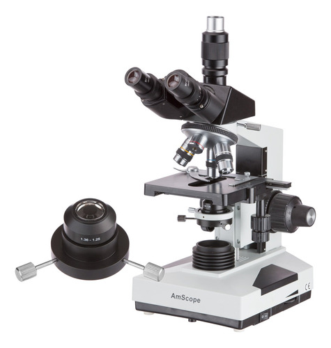 Amscope T490b-dko 40 x - x Trinocular Microscopio Compues.