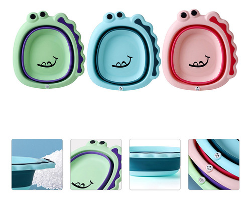 Lavabo Pequeño Para Bebé, Plegable, 3 Unidades