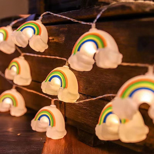 Una Cadena De Luces Con Forma De Arcoíris, Desmontable, Reut