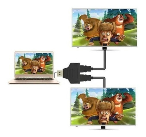 Adaptador Splitter Duplicador Hdmi 1x2 Portas 03126