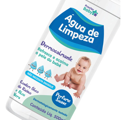 Água De Limpeza Dermocalmante 500ml Suave Procterbaby