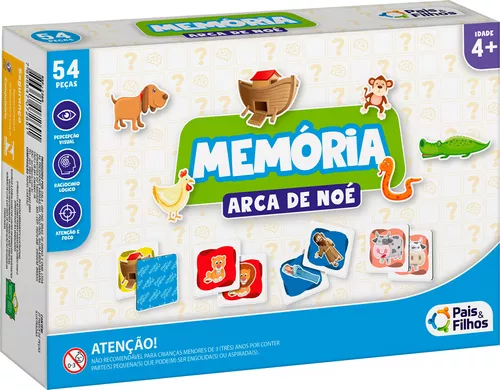 Jogo Memória Infantil Brinquedo Criança - R$ 31,61