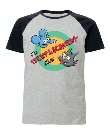 Remera Ranglan Gris - Los Simpson - Tomy Y Daly - Serie