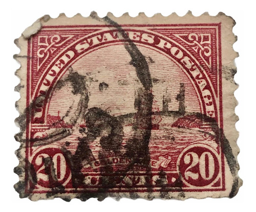 Lote De 10 Timbres Antiguos De Estados Unidos (Usado)