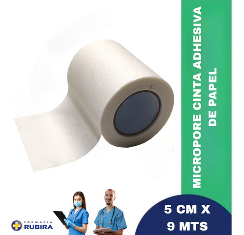 Micropore Cinta Adhesiva De Papel 5 Cm X 9 Mts