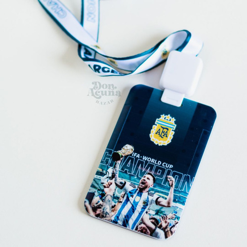 Messi Arg. Porta Stm, Documentos Con Correa Bazar Don Acuña