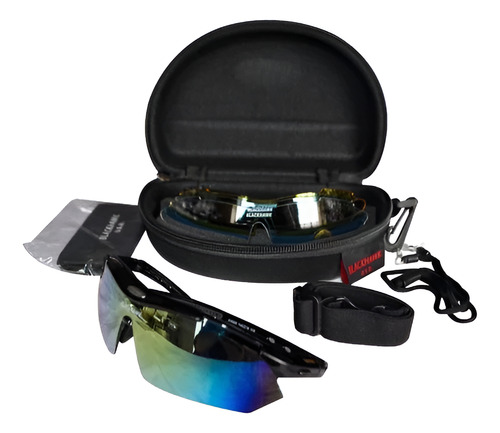 Lentes Tácticos De 4 Lunas Intercambiables Ciclismo Trekking