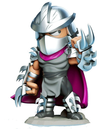 Imagen 1 de 5 de Muñeco Destructor Shredder Figura Chibi Tortugas Ninjas