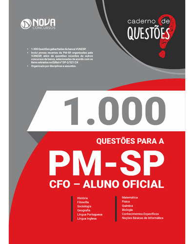 Apostila De Questões Cfo Pm Sp Curso Formação Oficiais