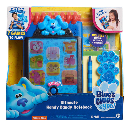 Cuaderno Interactivo Blue S Clues Juguete Con Luces Y Sonido