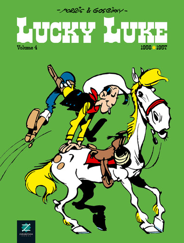 Lucky Luke - Vol. 4 - 1956-1957, De Morris. Editora Zarabatana Books, Capa Dura, Edição 1 Em Português