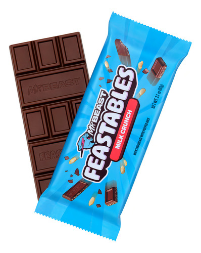 Feastables Mr Beast Barra De Chocolate Milk Crunch 60g