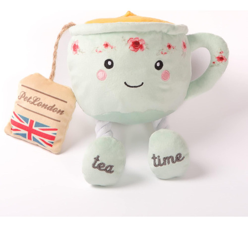 Juguete De Peluche Para Perro Con Forma De Taza De Té Ingles