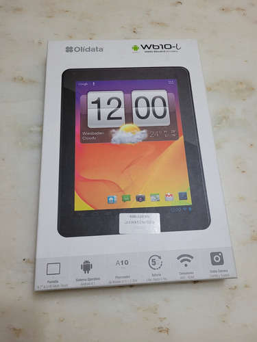 Tablet Olidata Wb10-l Prácticamente Nueva, No Se Usó Gris Claro (Usado)