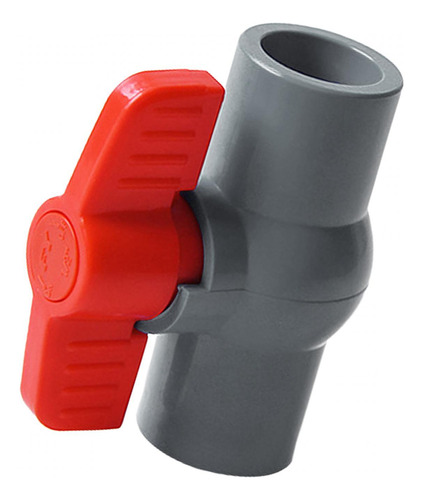 Válvula De Bola De Pvc Para Tratamiento De Agua, Gris 20mm