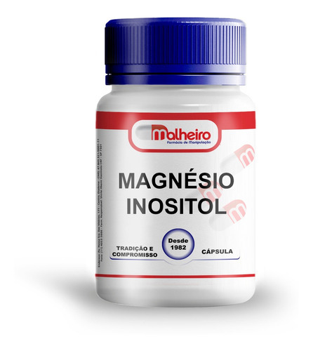 Magnésio Inositol 500 Mg 60 Cápsulas Sabor Sem sabor