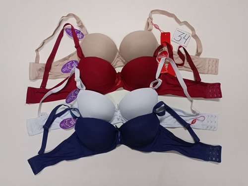 Imagen 8 de 10 de Brassier Sostenes Push Up Excelente Calidad