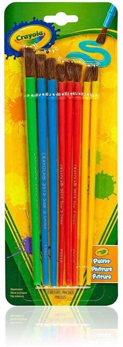 Set Pinceles 8 Unidades Crayola Variedad Tamaños 